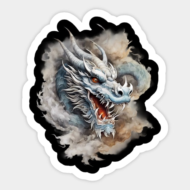 Dragon Breath Sticker by animegirlnft